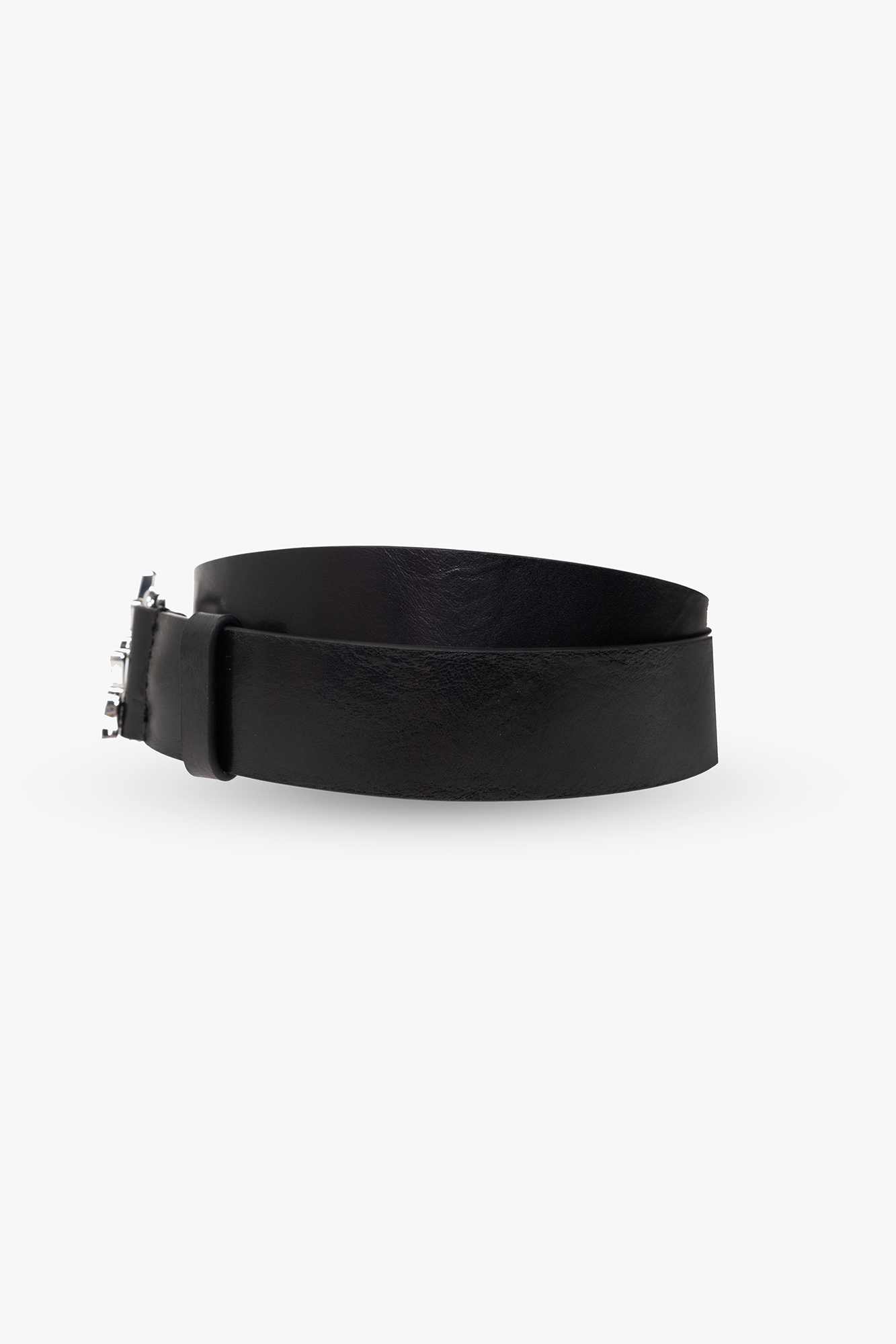 ベルト Dsquared Leather Belt DSQUARED2 black leather belt unisex distressed 85-95 cm, 33